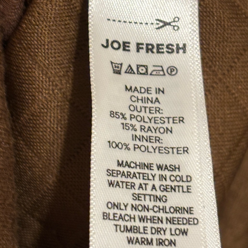 Joe Fresh Brown Quilted Long Sleeve Shacket - Picture 5 of 7